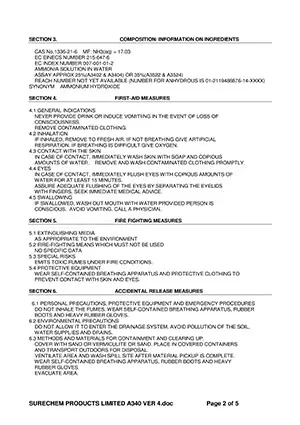 Example MSDS